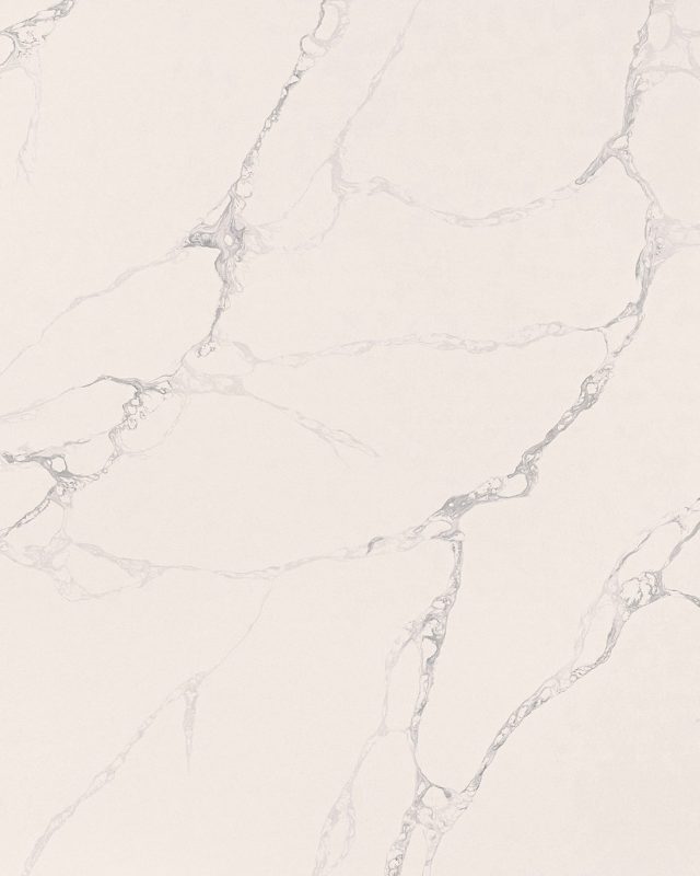Calacatta Skycrest quartz slab – polished finish