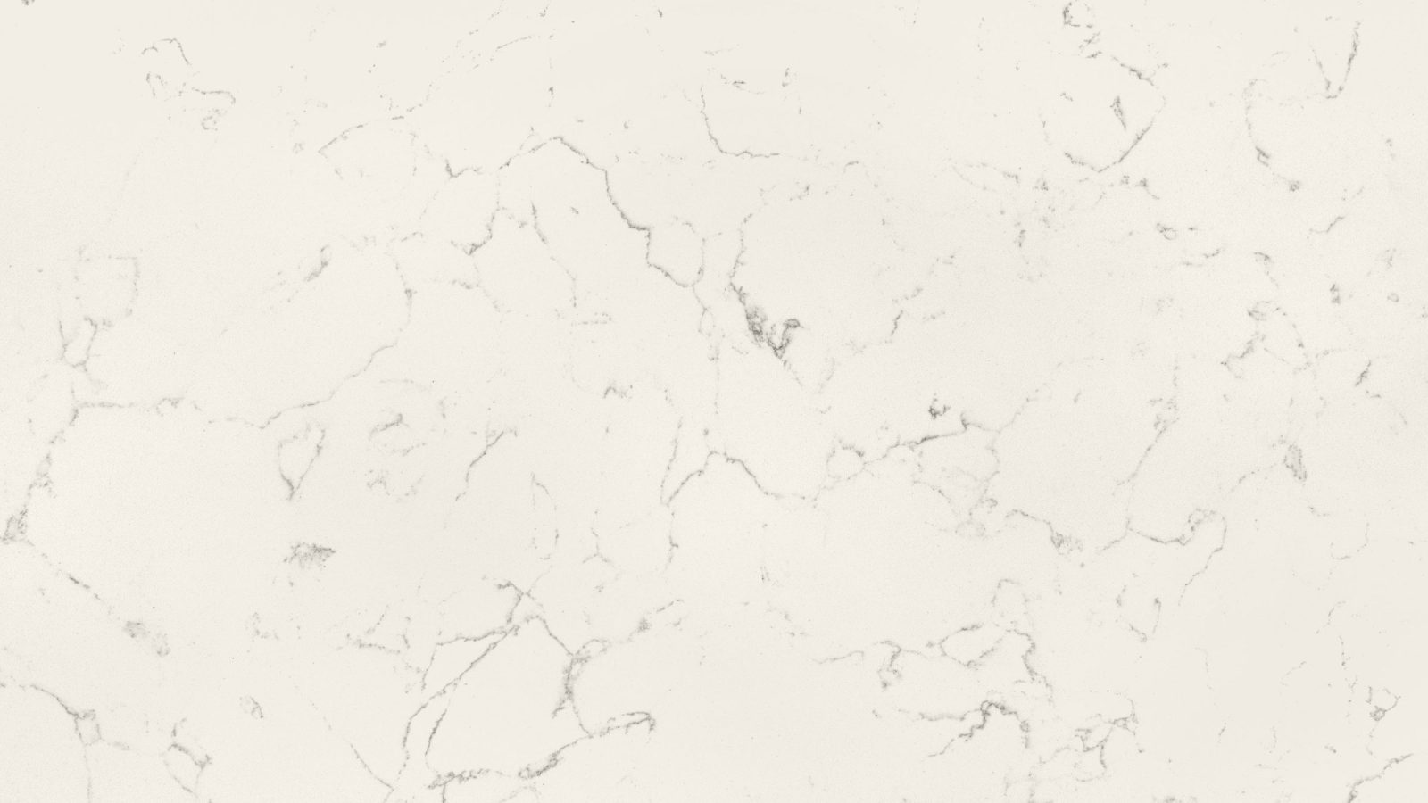 Close detail of the veining in Carrara Vein White polished quartz