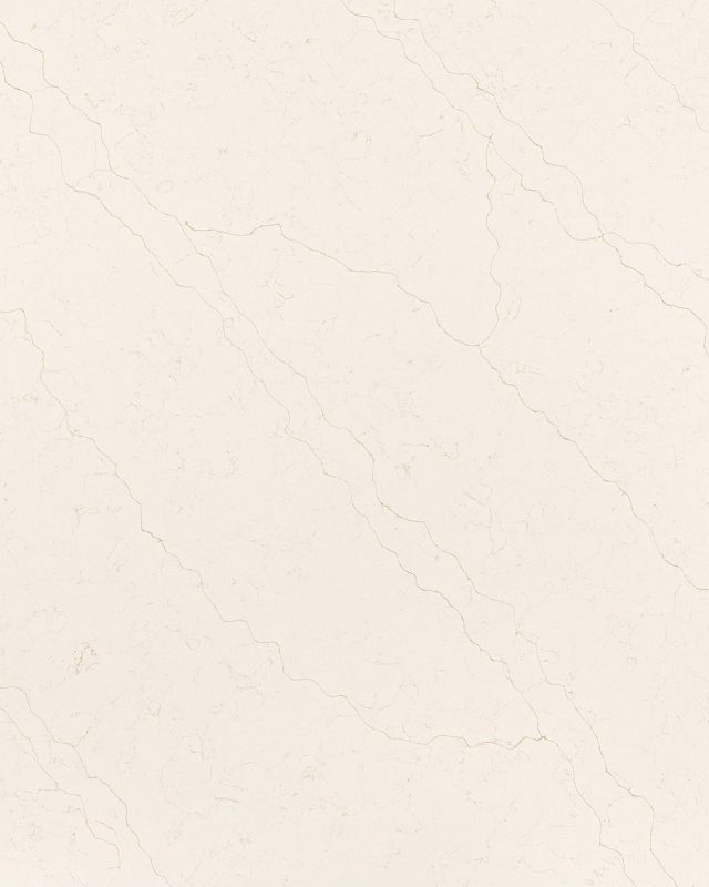 Carrara White Gold quartz slab – polished finish