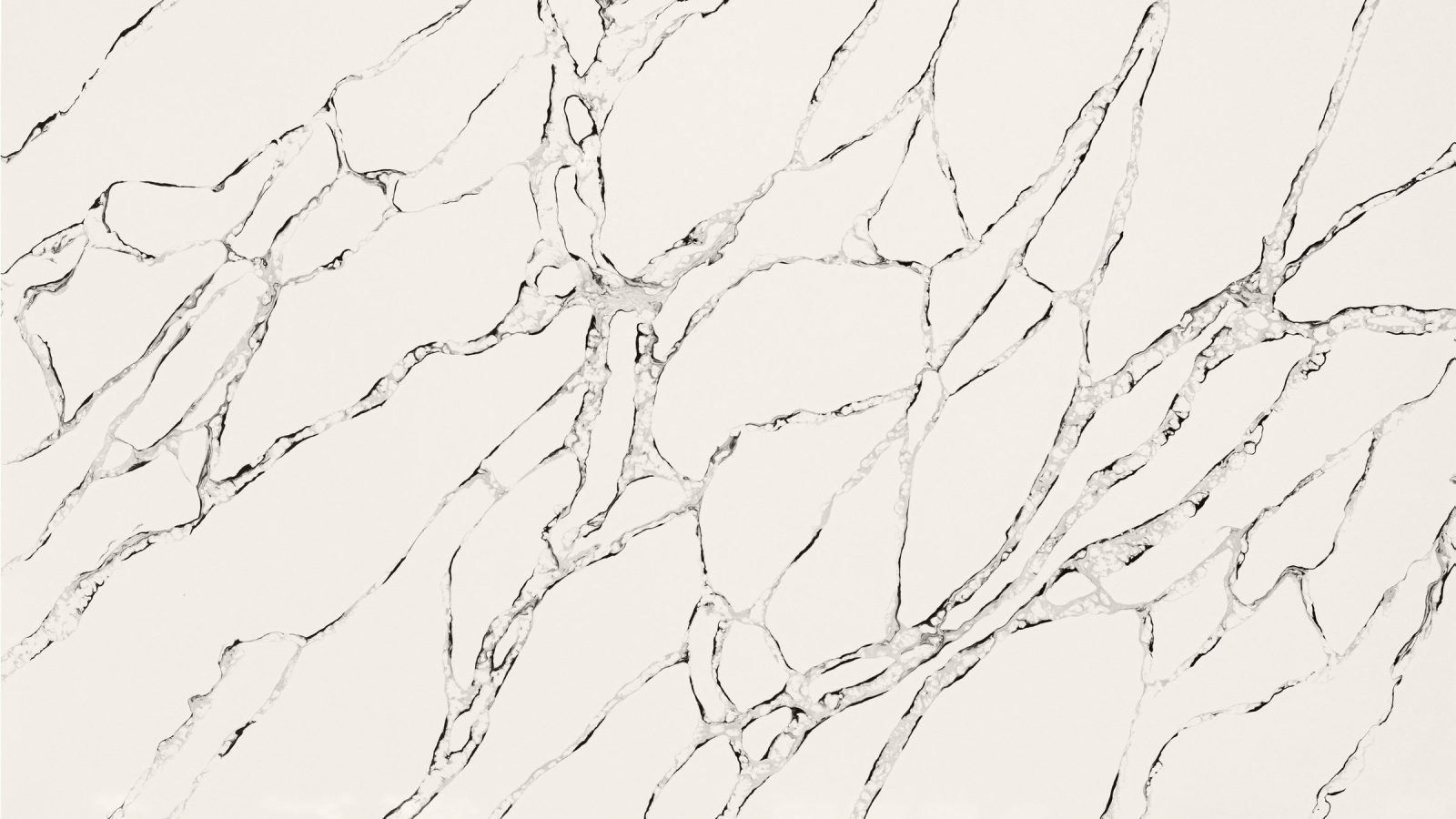 Lunar Black quartz slab – polished finish