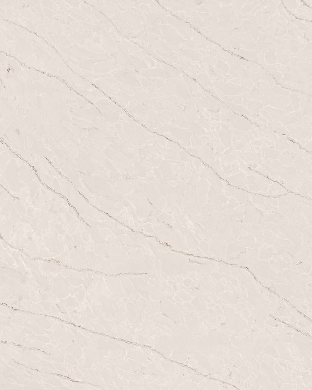 Taj White Summit quartz slab – polished finish